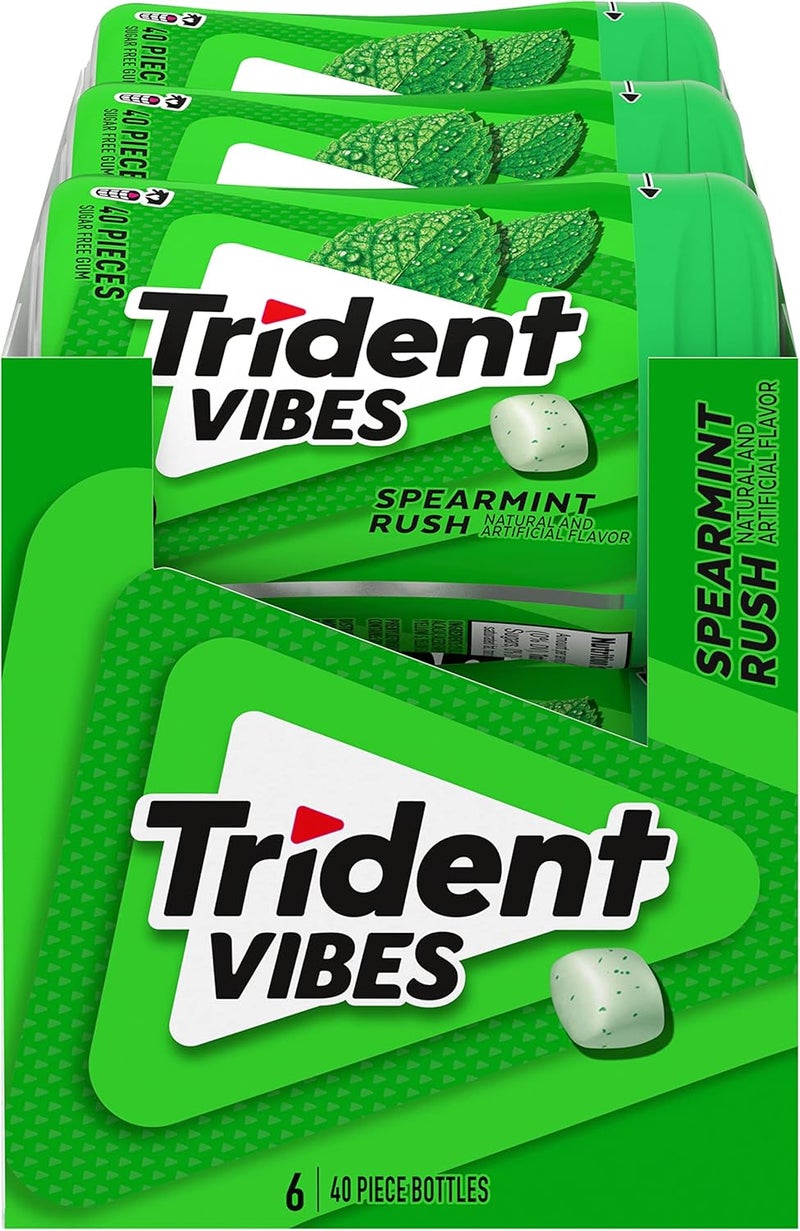 Trident Vibes Spearmint Rush Sugar Free Gum - 240 Pieces - Image 1